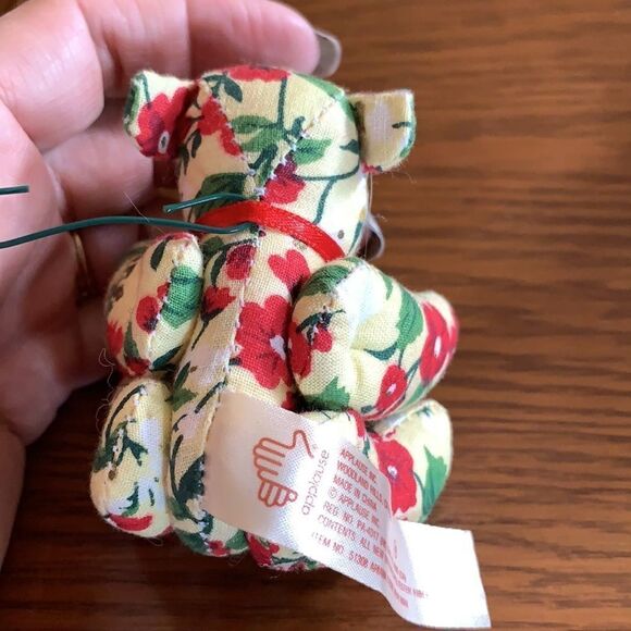 Lot of 4 small Christmas bear ornaments - Picture 7 of 11